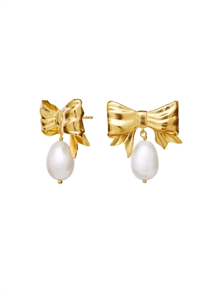 Diana earrings Forgyldt Maanesten 